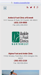 Mobile Screenshot of ankleandfootnorthwest.com